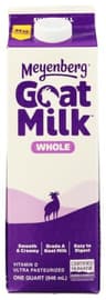 Meyenberg Goat Milk, Whole, Quart, 32 oz