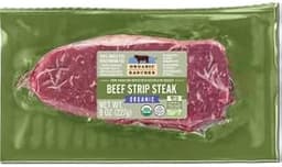 Organic Beef New York Strip Steak, 8 Oz