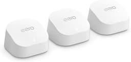 Amazon eero 6+ mesh wifi system - Supports internet plans up to a Gigabit, Coverage up to 4,500 sq. ft., Connect 75+ ...