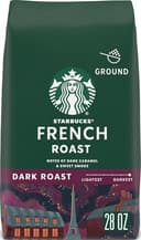 Starbucks Ground Coffee, Dark Roast Hot or Iced Coffee, French Roast, 28 oz