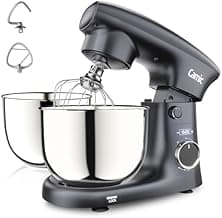Camic Stand Mixer, 4.2QT+5.3QT Two bowls Electric Food Mixer, 10 Speeds with Digital setting 3-IN-1 Kitchen Mixer for...