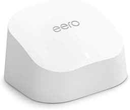Amazon eero 6 mesh wifi router - Supports internet plans up to 900 Mbps, Coverage up to 1,500 sq. ft., Connect 75+ de...