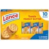 Lance Toasty Peanut Butter Sandwich Crackers Snack Packs, 10 Count 1.29 Oz