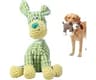 PVVPVV Indestructible Dog Toys for Aggressive Chewers, Squeaky Plush Chew Toy， (Green)