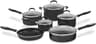 Cuisinart Pots and Pans Set, Nonstick w/Aluminum Core, 11-Piece, Black | 11-pc pots and pans set non stick, dishwashe...