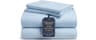 100% Cotton Full Size Sheets, 4 Piece, Light Blue Bed Sheets Full Size | Premium Long-Staple Cotton Sheets Full Size,...