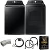 Samsung Smart 4.7 Cu Ft Top Load Washer & 7.4 Cu Ft Electric Dryer, Sensor Stops Overdrying, Low Vibration Quiet Wash...