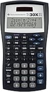 Texas Instruments TI-30XIIS Scientific Calculator, Black with Blue Accents (30XIIS/TBL/1L1/BK)