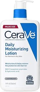CeraVe Daily Moisturizing Lotion for Dry Skin, Body Lotion & Face Moisturizer with Hyaluronic Acid and Ceramides, Dai...