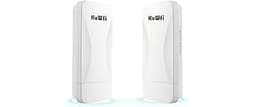 KuWFi Point to Point Gigabit Wireless Bridge 5.8G 900Mbps 1Gbs LAN Ports Long Range CPE Bridge Network Extend Outdoor...