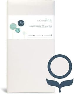 Naturepedic Organic Baby Crib Mattress - Classic 144 Coil 2-Stage Infant & Toddler Mattress - Waterproof Baby Bed Mat...