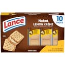 Lance Nekot Lemon Crème Sandwich Cookies Snack Packs, 10 Count 1.72 Oz