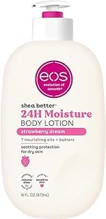 eos Shea Better Body Lotion Strawberry Dream, 24-Hour Moisture Skin Care, Lightweight & Non-Greasy, Natural Shea, Veg...