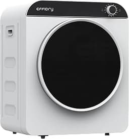 110V Portable Clothes Dryer 830W Compact Laundry Dryers 2 cu.ft Electric Machine with Stainless Steel Tub for Apartme...