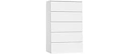 FOTOSOK White Dresser, 5 Drawer Dresser Tall White Dresser with Large Storage Space, Modern Storage Chest of Drawers,...