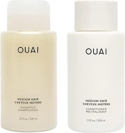 OUAI Medium Hair Shampoo and Conditioner Set (10 Fl Oz)