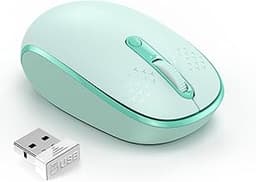 TECKNET Wireless Mouse for Laptop, 2.4G Quiet Computer Mouse with USB Receiver, 4 Buttons Portable Cordless Mice for ...