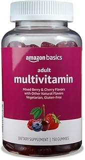 Amazon Basics Adult Multivitamin Gummies, Mixed Berry & Cherry Flavors, 150 Count, 75-Day Supply, Pack of 1 (Previous...