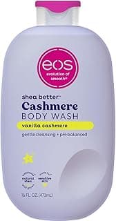 eos Body Wash, Vanilla, Moisturizing Creamy Gel Formula with Shea Butter, Glycerin, Vitamin E, pH Balanced, Sensitive...