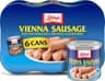 Libby's Vienna Sausage, Ready to Eat Canned Meat, 10g Protein Per Serving, 4.6 oz. Can (Bulk Pack of 6)