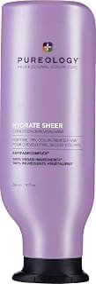 Pureology Hydrate Sheer Conditioner - Lightweight Hydrating Conditioner For Fine or Dry Color-Treated Hair, Silicone-...