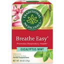 Traditional Medicinals Breathe Easy Tea, 16 Count Tea Bags | Promotes Respiratory Health, Kosher, Non-GMO, Caffeine-F...