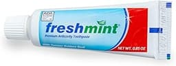 Freshmint® 144 Tubes of 0.85 oz. Premium Anticavity Fluoride Toothpaste with Safety Seal (ADA Accepted)