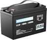 12V 100Ah LiFePO4 Lithium Battery - 15000+ Deep Cycles, Low-Temp Cutoff, 100A BMS, Plug-and-Play for RV, Solar, Marin...