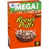 Reese's Puffs Chocolatey Peanut Butter Breakfast Cereal, Mega Size, 29 oz