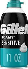 Gillette Foamy Shaving Cream, Sensitive Skin, 11 Ounce