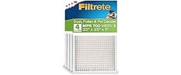 Filtrete 20x25x1 AC Furnace Air Filter, MERV 8, MPR 700, Tough on Pollen, Easy on Airflow, 3-Month Pleated 1-Inch Ele...