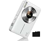 Camkory Digital Camera for Kids，Teens and Starters, FHD 1080P Point and Shoot Camera with 32GB Card 16X Zoom Anti Sha...