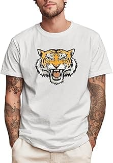 domirica Men's Solid 100% Cotton Graphic Tshirts Short Sleeve Crewneck 2026 Gym Training Moisture Wicking Casual Shirts