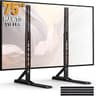 PERLESMITH Universal TV Stand Mount for 20-75 Inch TVs, Height Adjustable Table Top TV Stand, Great Load-Bearing Repl...