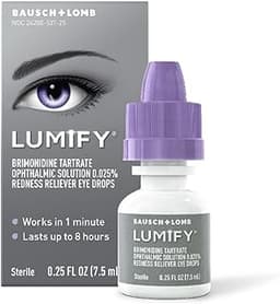 LUMIFY Eye Drops for Red Eyes, Redness Reliever for Brighter Looking Eyes, Works in 1 Minute & Lasts Up to 8 Hours, E...