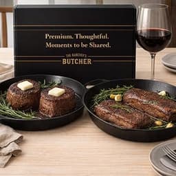 Rancher’s Butcher Premium Steak Gift Box – NY Strip & Filet Mignon | Premium aged beef, rich marbling, tender texture...