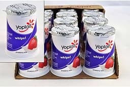 Yoplait Whips Strawberry Mist Yogurt, 4 Ounce - 12 per case.