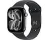 Apple Watch Series 11 [GPS 46mm] Smartwatch with Jet Black Aluminum Case with Black Sport Band - M/L. Sleep Score, Fi...