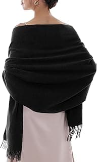 RIIQIICHY Women's Scarf Pashmina Shawls and Wraps for Evening Dress Bridesmaid Wedding Bridal Winter Warm Long Large ...