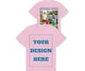 Custom T Shirts Bulk for Men Women Design Your Own Photo/Logo/Text Personalized Cotton T-Shirt Front & Back Print