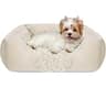 INVENHO Small Dog Bed Rectangle Washable Orthopedic Soft Calming Sleeping Durable Pet Cuddler with Anti-Slip Bottom