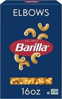 Barilla Elbows Pasta, 16 oz. Box - Non-GMO, Made with Durum Wheat Semolina - Kosher Certified