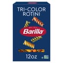 Barilla Tri-Color Rotini Pasta, 12 oz. Box - Non-GMO, Made with Durum Wheat Semolina - Kosher Certified