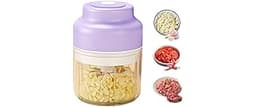 2026 New Electric Garlic Chopper, Mini Portable Veggie Chopper USB Charging Wireless Food Processor, Upgrade Electric...
