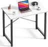 DUMOS 32 Inch Small Computer Desk, Home Office Desks for Bedroom, White