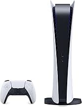 PS5 - Sony PlayStation 5 Digital Edition Gaming Console + Wireless Controller - 16GB GDDR6 RAM, 825GB SSD, 120Hz 8K O...