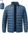 BGOWATU Men's Lightweight Packable Puffer Jacket Warm Winter Jacket for Men Down Alternative Puffy Coat