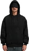 KENAIJING Mens Quarter Zip Travel Hoodies with Eye Mask & Multi Pockets Sweatshirt Comfy Outfits Airplane Mode Hoodie