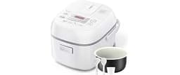 Toshiba Mini Rice Cooker, 3 Cups Uncooked, for 1-3 People, Steamer and Warmer, Fuzzy Logic, One-Touch Cooking, 24-Hou...