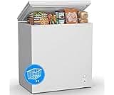 7.0 Cu.Ft Chest Freezer, Small Compact Deep Freezer with Adjustable 7 Thermostat,2 Removable Baskets, Energy Saving, ...